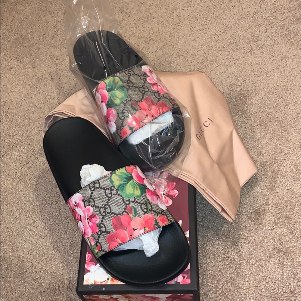 GG Blooms Supreme slide sandal